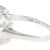Silver Antique 14k White Gold 1.57ctw Old Euro Cut Diamond Three Stone Engagement Ring, Size 7 For Sale - Image 8 of 9