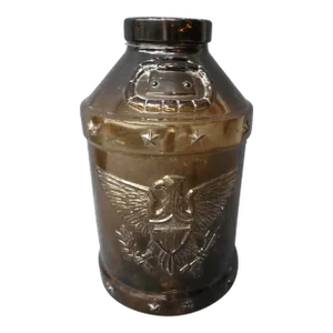 Amber Glass Eagle Jar