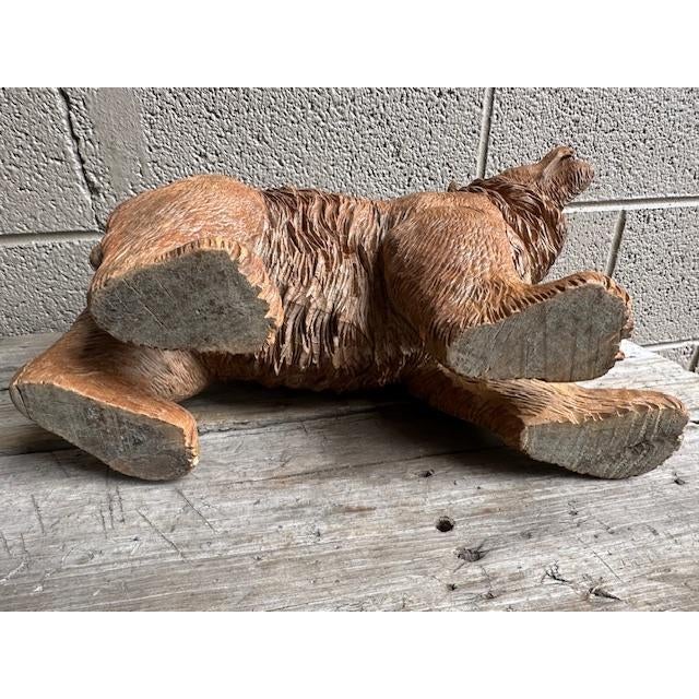 Cabin Late 19th Century Brienz Black Forest Bear With Glass Eyes For Sale - Image 3 of 10