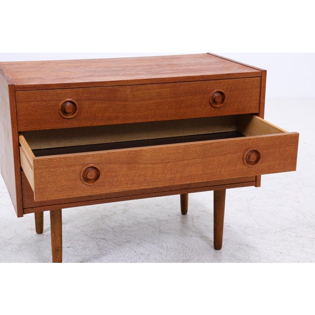 Mid-Century Teak Chest of Drawers For Sale - Image 9 of 13