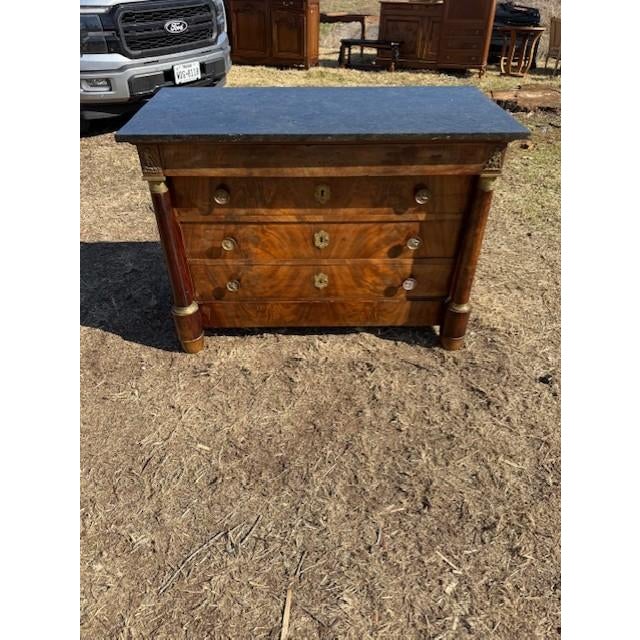 19th Century Empire Marble Top Chest of Drawer / Commodes For Sale - Image 16 of 18