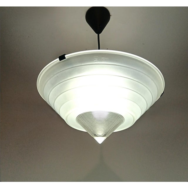 Black Ceiling Pendant in Murano Glass from F. Fabbian For Sale - Image 8 of 12