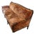 Vintage French Provincial Sofa in Rich Copper Crushed Velvet With Carved Wood Details and Cabriole Legs. Elegant, Warm, and Timeless. For Sale