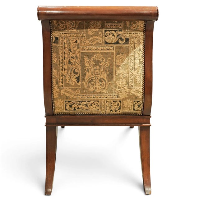 Neoclassical Revival Accent Armchair 20th century Vintage Neoclassical revival accent armchair, featuring acanthus leaf...