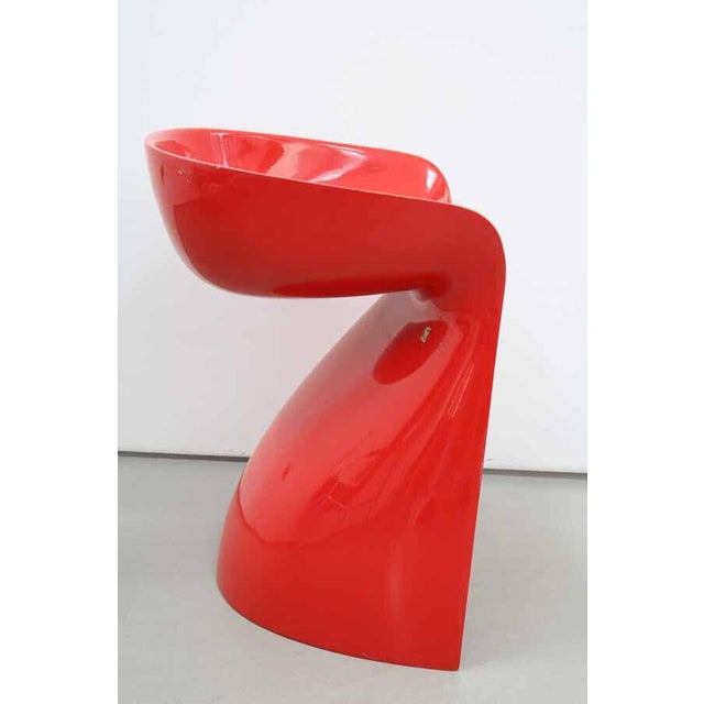 Winfried Staeb stool Form + Life Collection in Red Space Age.