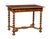 Antique Hand Carved Walnut Marquetry Table, 1865 For Sale - Image 11 of 11