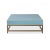 Blue Blue Leather Coffee Table For Sale - Image 8 of 12