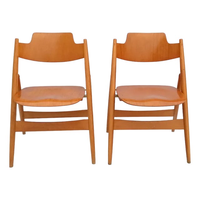 Set of SE18 Folding Chairs by Egon Eiermann for Wilde+Spieth, 1960s For Sale