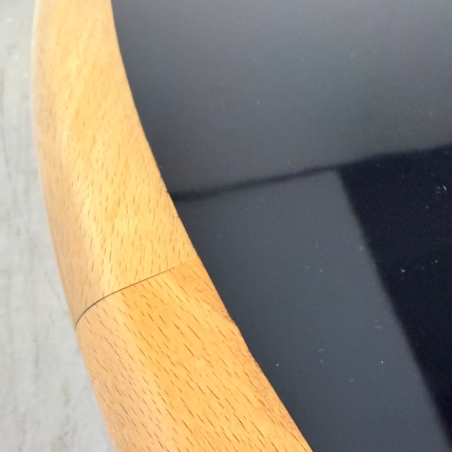 Japandi Postmodern DC06B Dining Table in Piano Black and Beech from Skovby, 1980s For Sale - Image 11 of 17