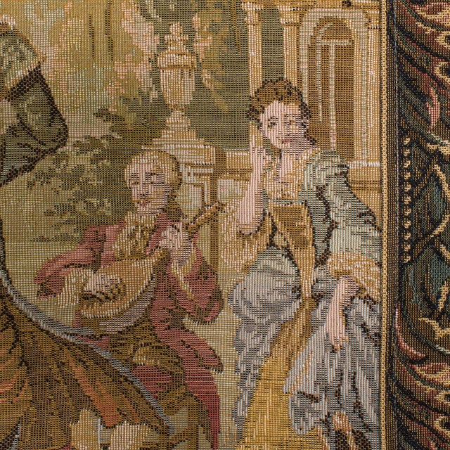 Brown 1970s Vintage Needlepoint Wall Tapestry For Sale - Image 8 of 11