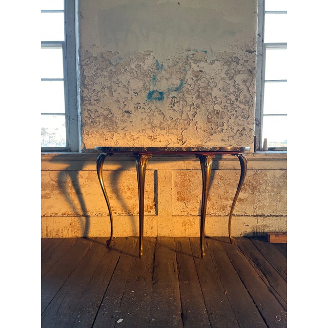 Console Table With Black Marble Top For Sale - Image 9 of 10
