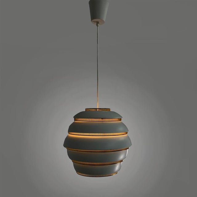 Modern Finnish Beehive Chandelier by Alvar Aalto for Valaisinpaja Oy, 1970s For Sale - Image 6 of 15