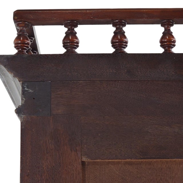 Kimbel & Cabus Gothic Revival Walnut Tall Chest With Mirror 84" For Sale - Image 16 of 18