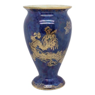 Antique Wedgwood Makeig-Jones Fairyland Lustre Celestial Dragon Cabinet Vase For Sale