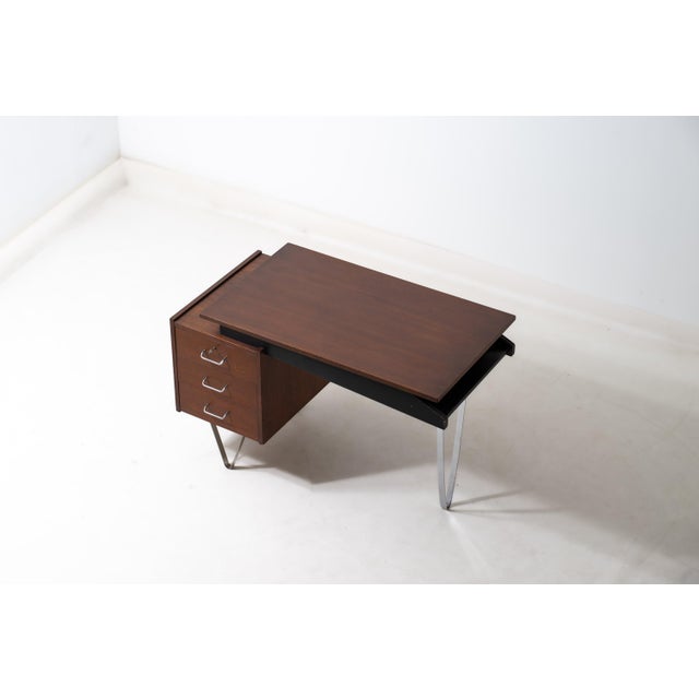 Minimalist Floating Hairpin Desk by Nijkerk, 1950s For Sale - Image 4 of 11