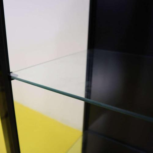 Brown Rudsta Display Cabinet in Anthracite Metal and Glass from Ikea For Sale - Image 8 of 10