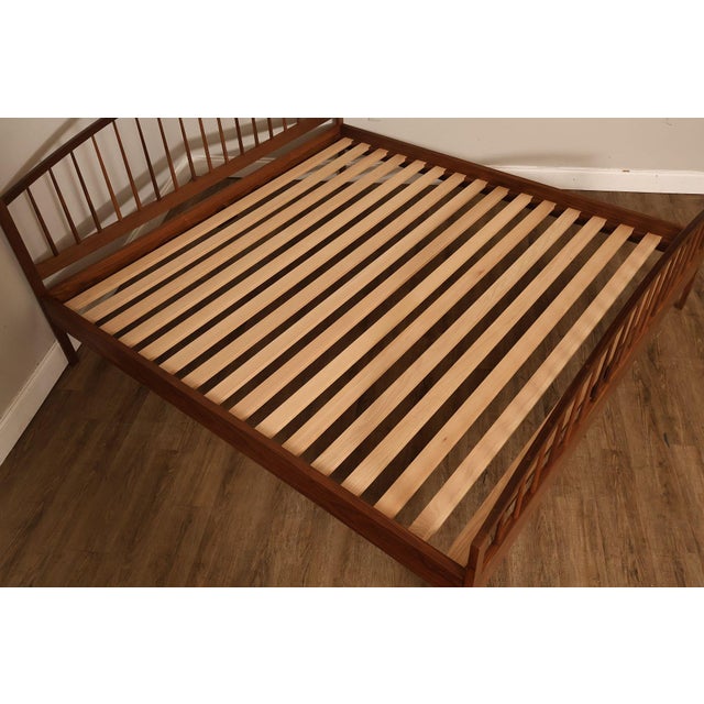 American Chilton Burnett Spindle Walnut King Bed For Sale - Image 3 of 16