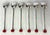 1920's Art Deco Silverplate Cocktail Muddling Spoons Made in England- Set of 6 in Box For Sale - Image 12 of 18