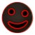 Exhibited Beverly Bev Fishman Smiley Face Resin Wall Sculpture With Phosphorescent Pigment, Signed, 2010, David Richard Gallery For Sale