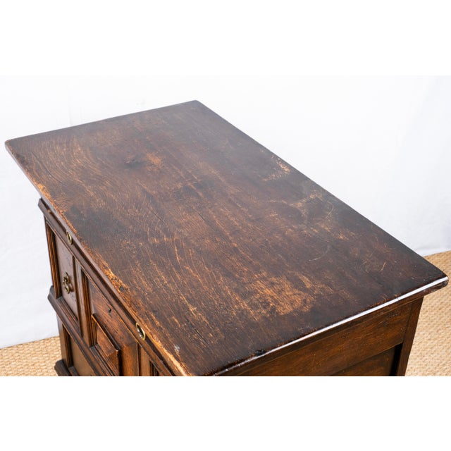 Antique Carved Oak Chest For Sale - Image 12 of 13
