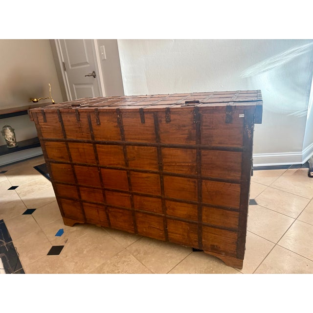 Vintage Indian Storage Chest For Sale - Image 4 of 7