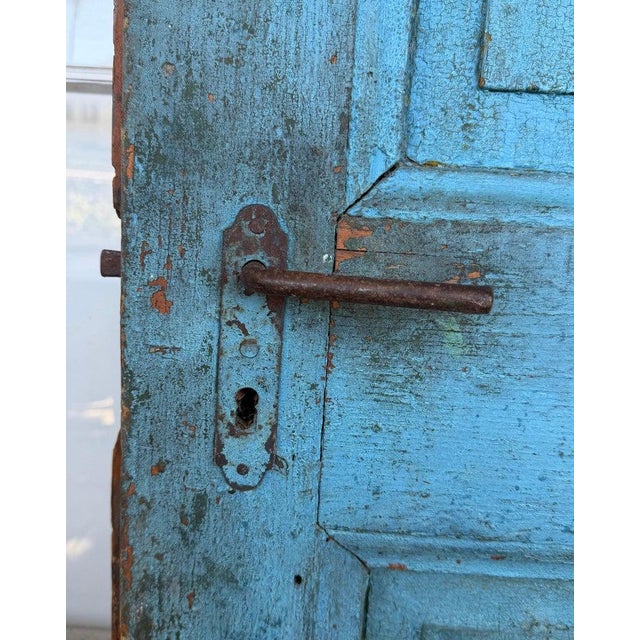 18Thc Original Painted Door From New England For Sale In Los Angeles - Image 6 of 14