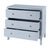 Spritely Home Accent Furniture Nora 34 in. W Wood 3 Drawer Chest, Light Blue For Sale - Image 4 of 9