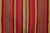 Traditional Vintage Frazada Kilim in Vibrant Polychrome Striped Pattern - Rug & Kilim For Sale - Image 3 of 7