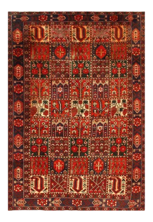Persian Vintage Bakhtiari Rug - 6'7" X 9'5"