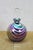 Late 20th Century Vintage Iridescent Art Glass Pulled Feather Perfume Bottle & Applicator 5" For Sale - Image 5 of 15