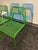 Mid-Century Modern Set of 6 Blu Dot Hot Mesh Dining/Patio Chairs 2 Each White/Green/Blue For Sale - Image 3 of 5