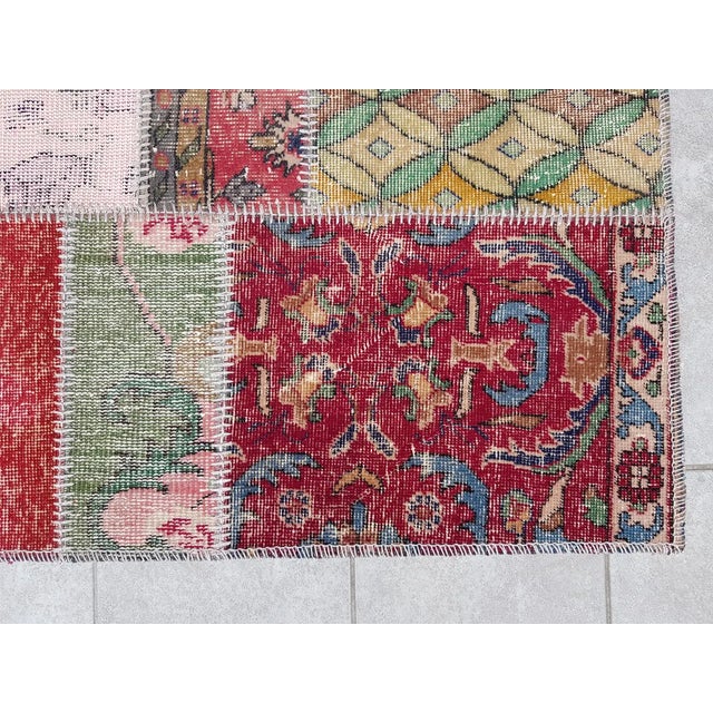 Red Vintage Anatolian Decorative Rug For Sale - Image 8 of 9