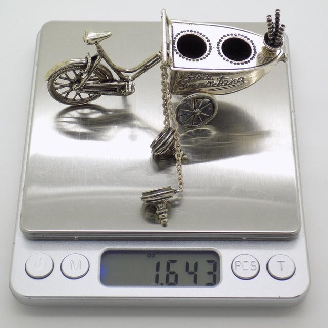 Large Vintage Italian Handmade Silver Ice Cream, 1970s For Sale - Image 13 of 15