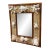 Vintage Rattan and Shell Mirror For Sale