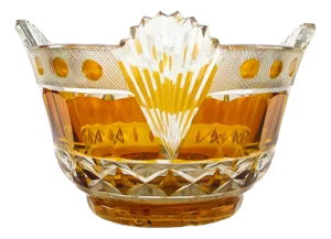 Art Deco Polish Bowl from Julia Glassworks, 1970s