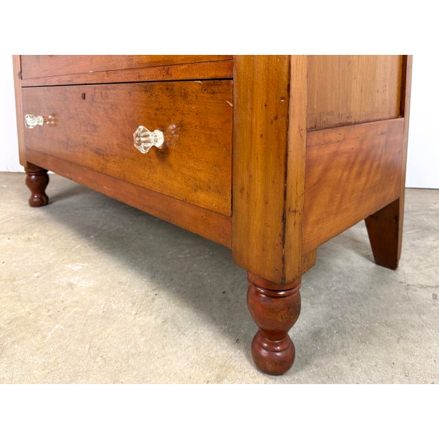 Mid 19th Century Cherry American Empire / Sheraton Chest of Drawers For Sale - Image 11 of 12