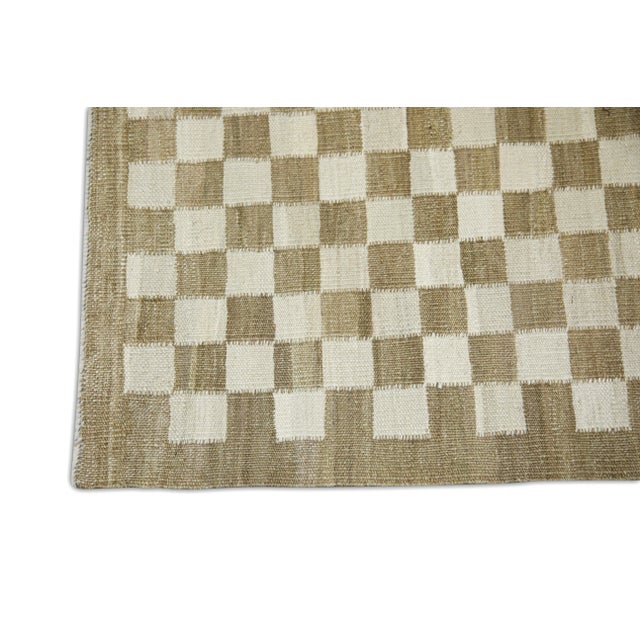 Contemporary Handmade Modern Kilim Rug 2'9" X 4'9" For Sale - Image 3 of 6
