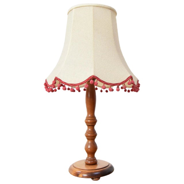 Mid-Century Wood Table Lamp, 1970s For Sale