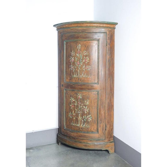 Single-Door Corner Cabinet in Wood For Sale - Image 16 of 16