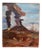 1940s Vintage Margarita Weihmann Volcano Painting For Sale