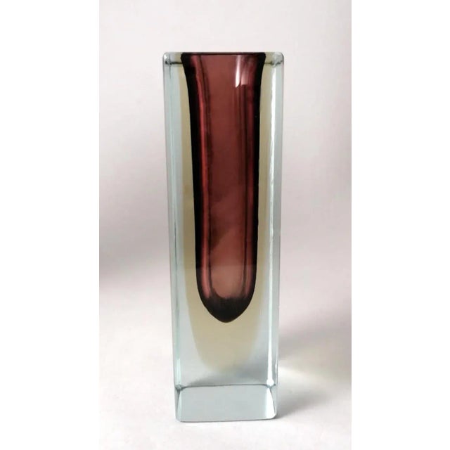 Blue Murano Sommerso Colored Glass Vases by Alessandro Mandruzzato, 1960s, Set of 2 For Sale - Image 8 of 13