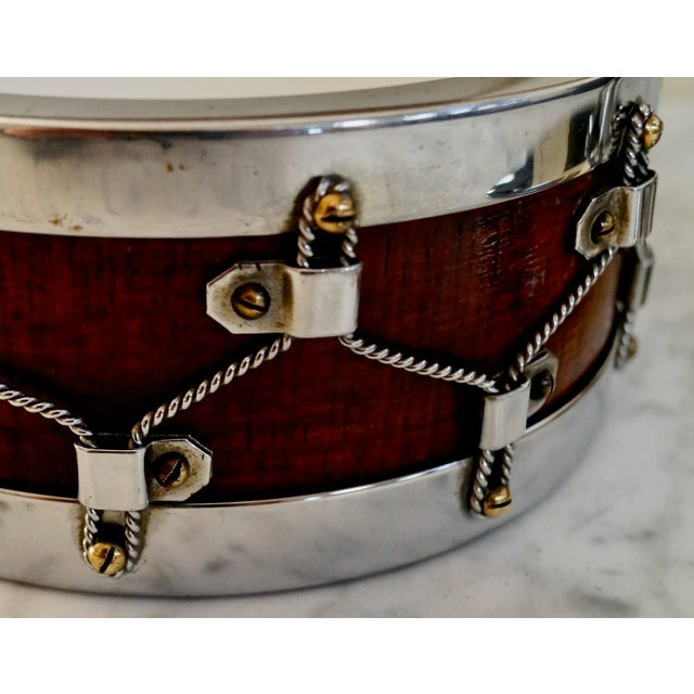 Oak Silver Plate Bon Bon Drum from John Grinsell & Sons For Sale - Image 10 of 13