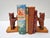 Wooden Black Forest Bookends with Hand-Carved Bears by Geschwister Sarbach, Switzerland, 1930s, Set of 2 For Sale - Image 14 of 16