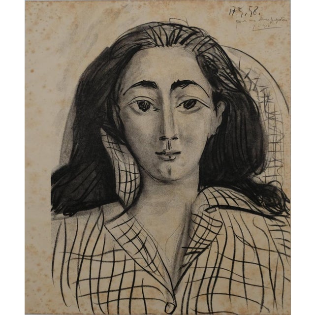 Pablo Picasso, Portrait of Jacqueline, Lithograph For Sale - Image 8 of 8