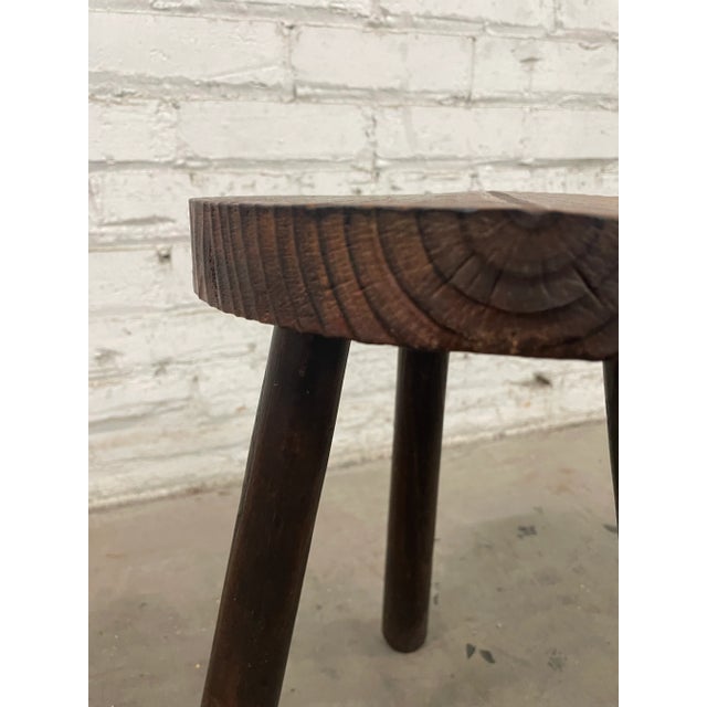1970s Danish Organic Modern Stools or Side Tables- A Pair For Sale - Image 5 of 6