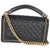 Chanel Black Quilted Calfskin Interwoven Chain Top Handle Boy Bag For Sale - Image 4 of 9