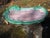 1900 French Majolica Art Nouveau Large Turquoise and Purple Oyster Shaped Dish or Tray For Sale - Image 9 of 11