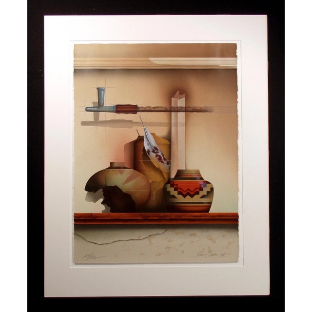 "Indian Summer" Unframed Limited Edition Serigraph Art Print Matted, Not Framed Hand signed by the artist Mat Size: 39" x...