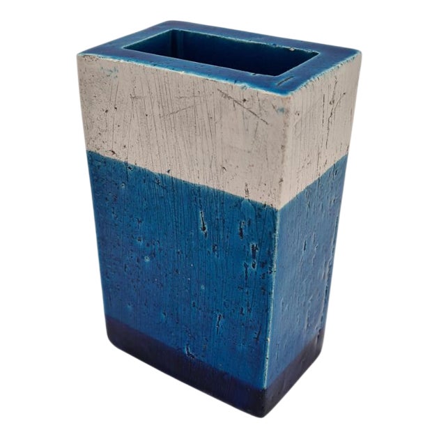 Vintage Italian Rimini Blue Vase by A. Londi for Bitossi, 1960s For Sale