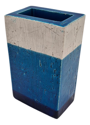 Vintage Italian Rimini Blue Vase by A. Londi for Bitossi, 1960s